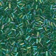 Miyuki Bugles 3mm kralen Transparent green ab BGL1-179